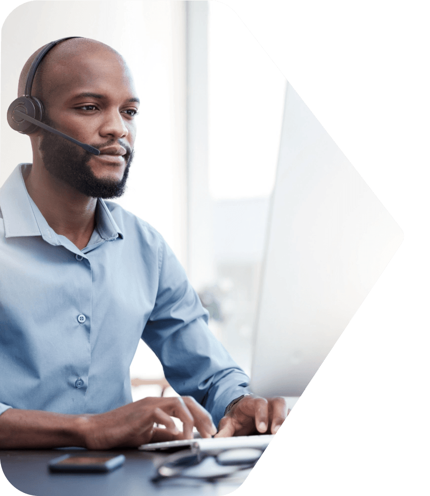 IT Professional with headset