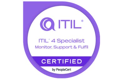 ITIL® 4 Specialist: Monitor, Support & Fulfil