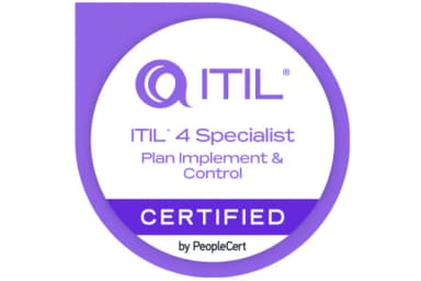 ITIL® 4 Specialist: Plan, Implement & Control