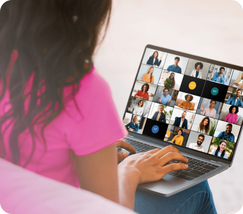 Online training session with multiple participants
