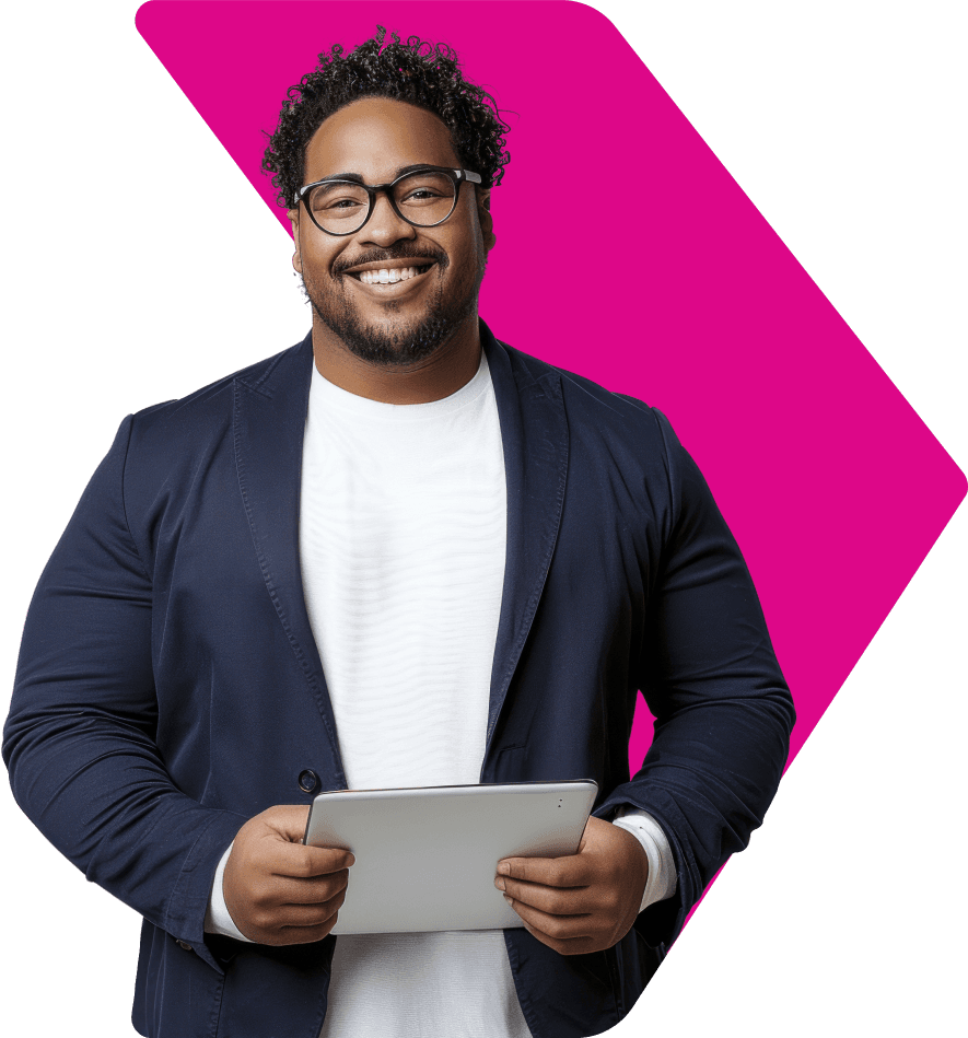 IT Professional with tablet