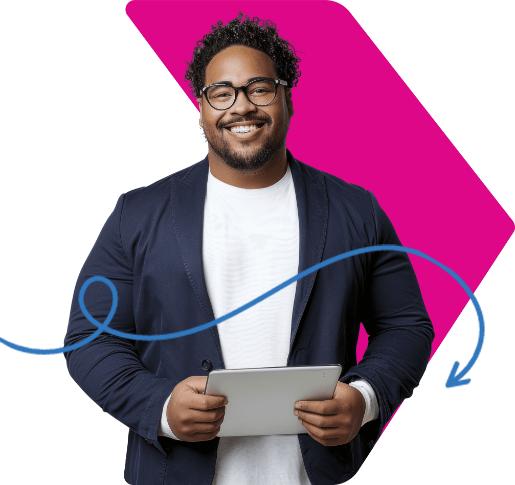 IT Professional with tablet