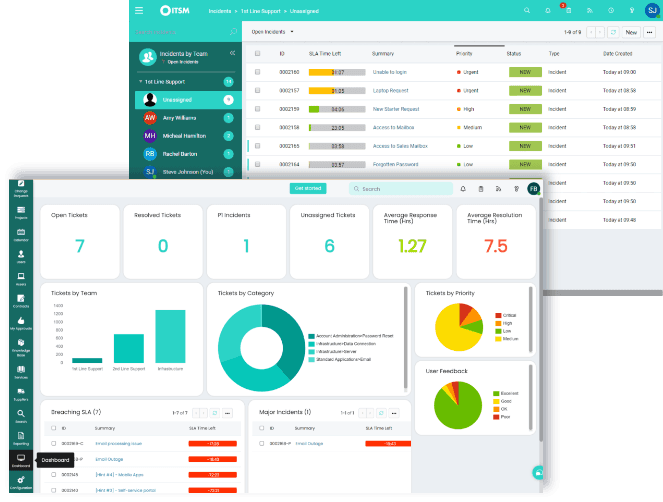 HaloITSM interface