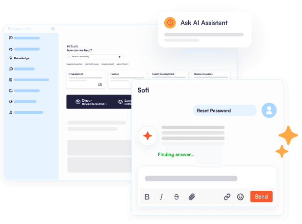 Servicely interface